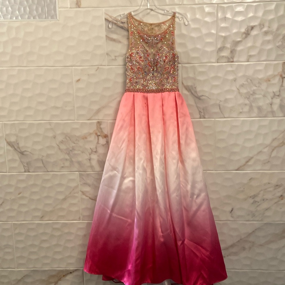 Envious Couture by Karishma Creations Formal Gown With Ombré Skirt